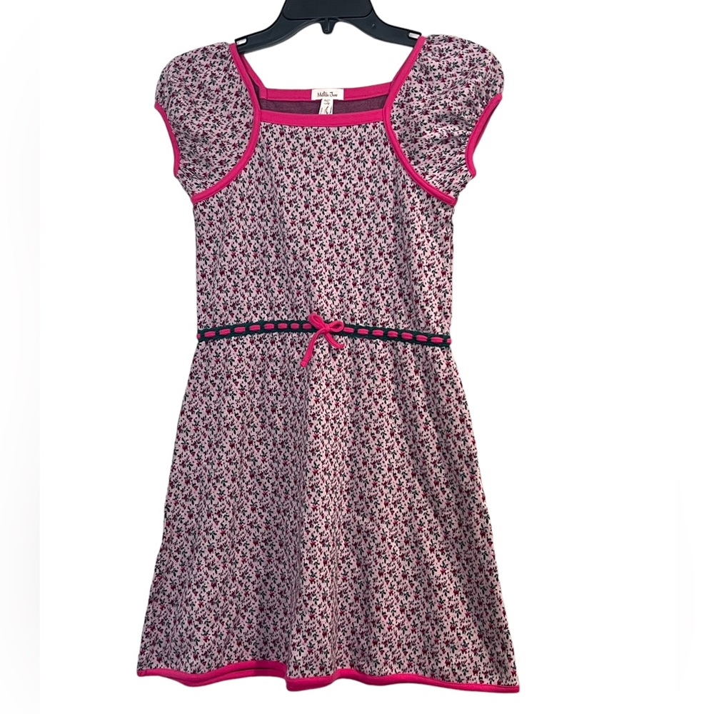 Matilda Jane Dress Noelle Pink Floral Knit Sz 10 NWT